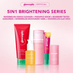 Glowsophy Bundle 5in1 Brightening Series Watermelon Brightening Moisturizer 100ml + Bearberry Tinted Sunscreen + Watermelon Gentle Cleanser + Watermelon Clay Stick + Pineapple Serum