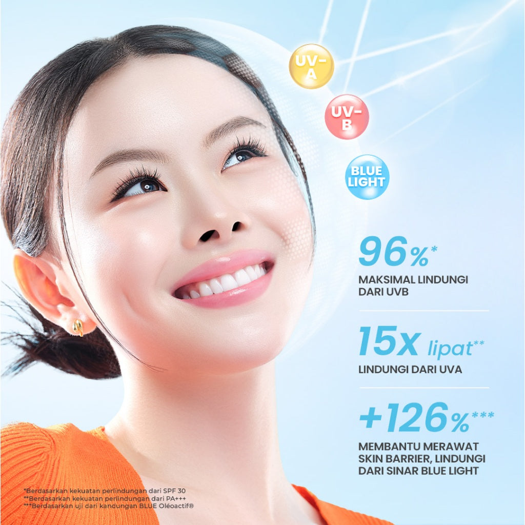 Hanasui Collagen Water Sunscreen SPF 30 - Ringan & Mencerahkan Kulit No Whitecast Tidak Kusam Berminyak