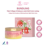 Noera Bundling Collagen Drink Improved Formula & Whitening Booster Night Vitamin Lotion