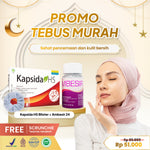 Kembang Bulan Kapsida HS 12 Kapsul FREE SCRUNCHIE KOREA - Obat Jerawat Gatal-gatal Kulit Bisul Alergi Bekas Jerawat Punggung dan Batu Ampuh untuk Kesehatan Kulit