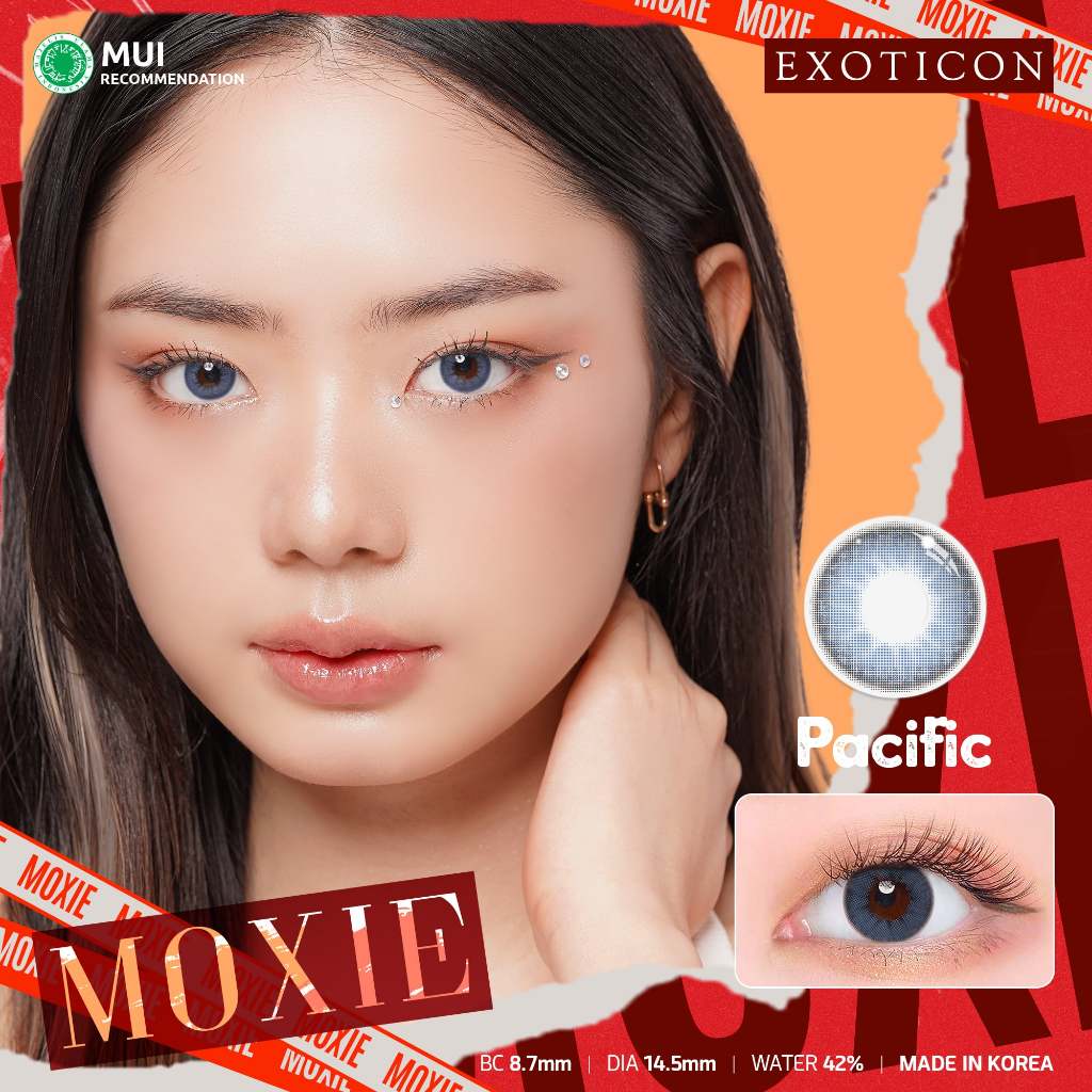 Exoticon Softlens Moxie Varian Chestnut | Terracotta | Pacific | Soflens Cokelat | Soflens Biru