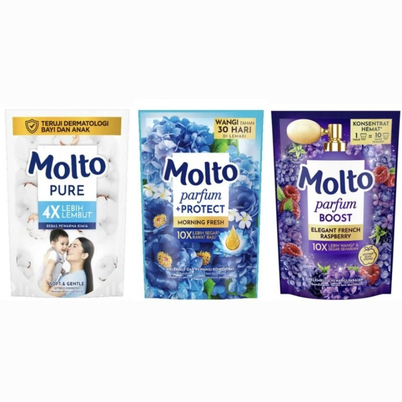 Molto Parfum + Protect Pelembut & Pewangi Pakaian Refill 550 ml