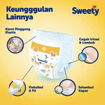 Sweety Bronze Dry X-Pert Popok Celana Bayi L 42 pcs