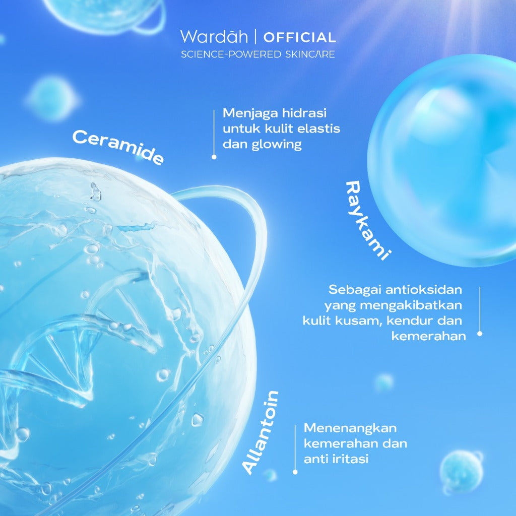 WARDAH UV Shield Aqua Fresh Sunscreen Serum SPF 50 PA++++ 30 ml - Melembabkan Kulit Kering, Memperbaiki Skin Barrier, Melindungi Kulit secara Maksimal - Ringan, Cepat Meresap, Tidak Lengket, No Whitecast, Non comedogenic, 0% Alkohol - Skincare