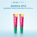 Glowsophy Bearberry Tinted Tone Up Sunscreen SPF 40 PA+++ 30ml Sunblock Cream Wajah Pelembab Skin Sunscreen Membantu Wajah Menyamarkan Pori-Pori Skin Tint Liquid Foundation All Skin Natural Matte Finish Makeup Primer Cepat Meresap Sunblock Cream Ringan