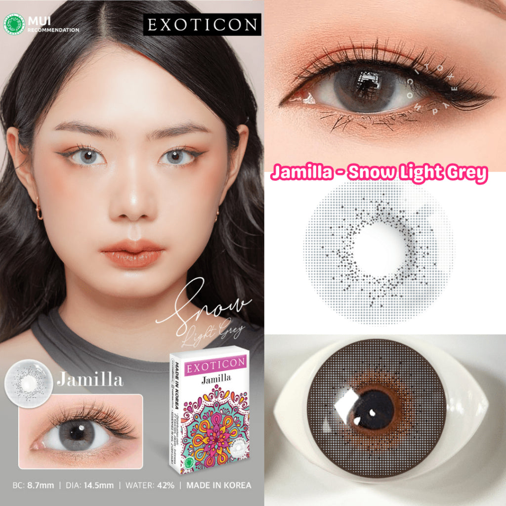 Exoticon Softlens - Light Grey Series | Softlens Wedding Made in Korea | Soflens Nyaman by Exoticon