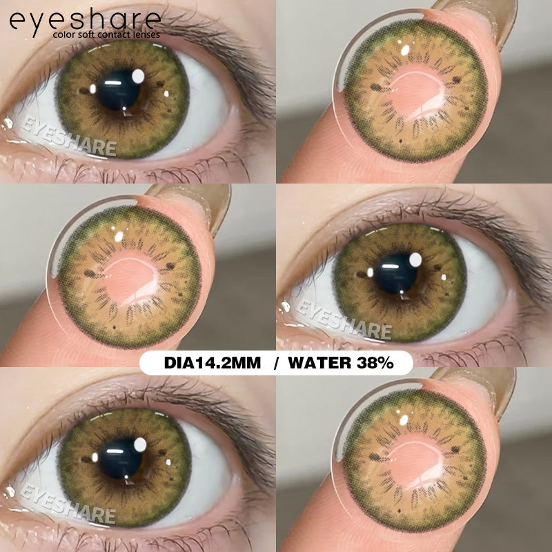 Eyeshare Softlens Blue Big Eyes 14.5mm 14.2mm 1Pasang Soft Lensa Kontak Soflen Blue