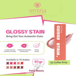Emina Glossy Stain Lip Tint Bibir Glossy Finish Melembabkan