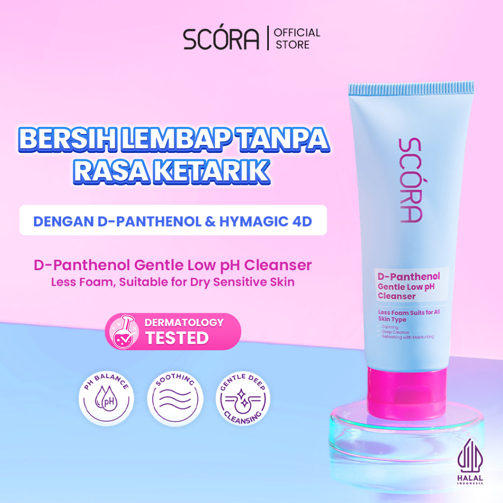 SCORA D-Panthenol Gentle Low pH Cleanser 100ml Sabun Cuci Muka Sensitive Skin Friendly