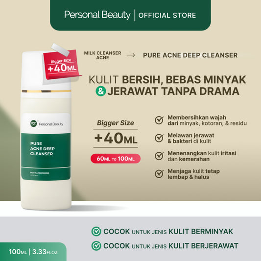 Pure Acne Deep Cleanser Membersihkan Kulit Wajah Untuk Acne Prone Skin