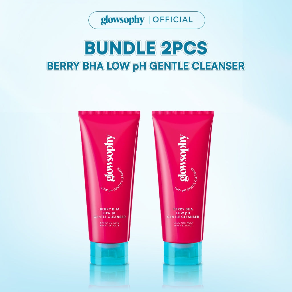 Glowsophy Berry BHA Low pH Gentle Cleanser sabun cuci muka facial wash Acne Prone Skin Friendly Facial Wash Acnes Face Wash