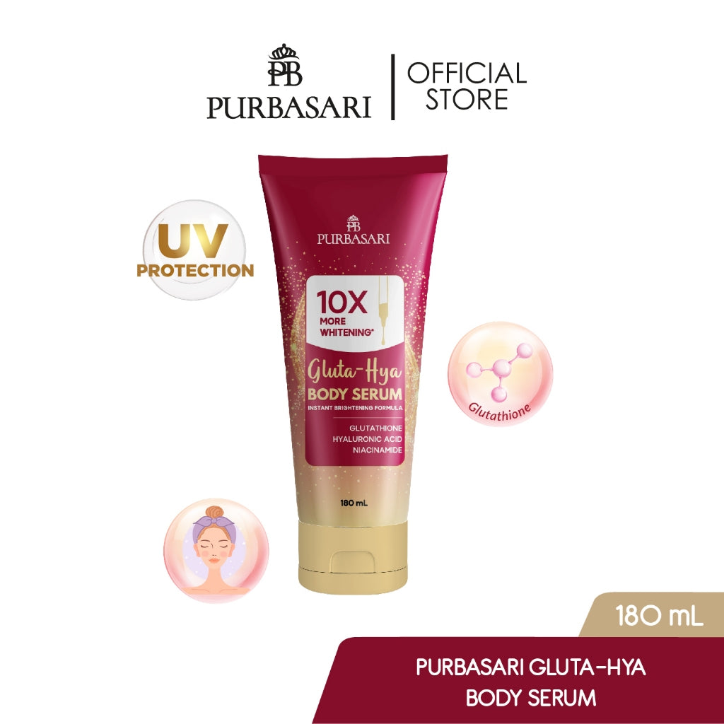 [DAPAT 2] Purbasari Body Serum Series / Body Serum Purbasari Whitening 180 gr + Lulur Mandi 100 gr