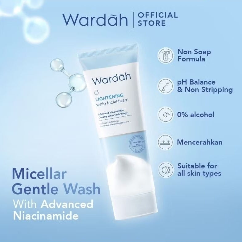 Wardah Lightening Pembersih Wajah Whip Foam 100 ml
