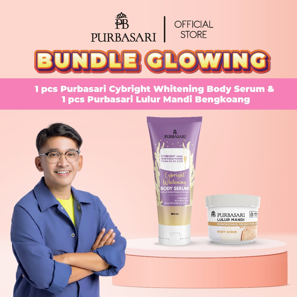 [DAPAT 2] Purbasari Body Serum Series / Body Serum Purbasari Whitening 180 gr + Lulur Mandi 100 gr