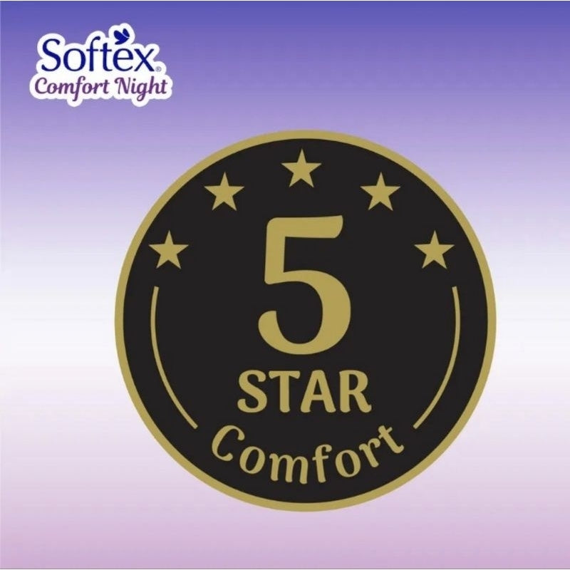 Softex Comfort Night Pembalut Wanita Wing Malam 29 cm 18 Pcs