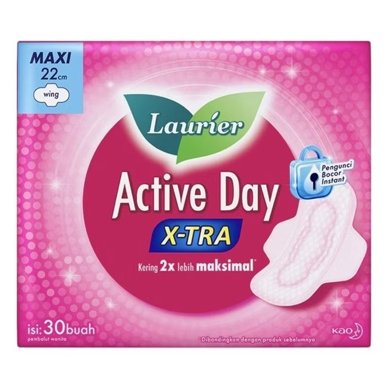 Laurier Active Day Pembalut Wanita Wing 22 cm 30 pcs