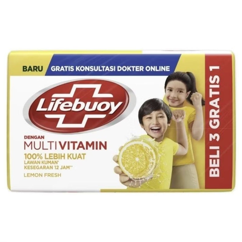 Lifebuoy Sabun Mandi Batang 4 x 100 g