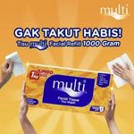 Multi Tisu Wajah Lembut 1000 G Aman Sensitif