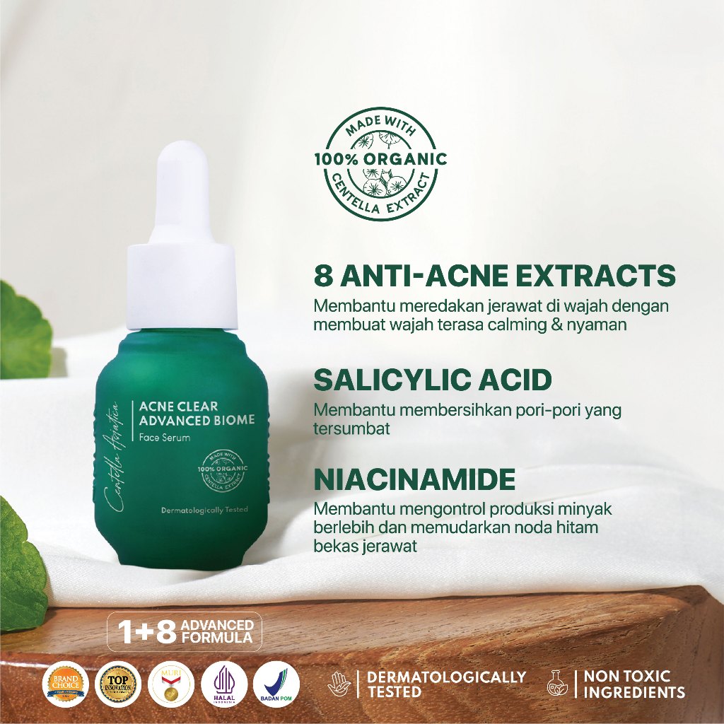 NPURE Anti Acne Serum / Serum Anti Jerawat / Kulit Berminyak / Serum Wajah Bebas Jerawat