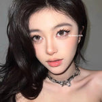 BEAUTYLENS Honeycomb milk tea normal/minus(0.00s/d-8.00) Softlens Lensa Kontak 14.2MM Free Gift
