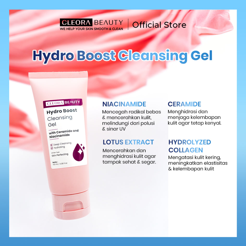 Cleora Brightening Acne Care Set Special 4in1 - Paket Skincare Wanita Pria Sabun Cuci Muka, Serum Eksfoliasi, Moisturizer Gel, Obat Totol Jerawat dan Bekasnya, Mencerahkan Wajah & Perbaiki Skin Barrier