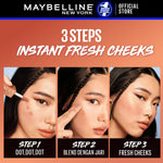 MAYBELLINE OFFICIAL Sunkisser Liquid Blush 5.4mL Instant Fresh Cheeks Glow Matte Cream Blush Liquid Blush Highlighter Blush On Cair Buildable Mudah Di Blend Pigmented Ringan Tahan Lama Tinted Serum