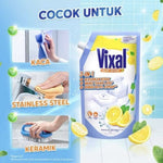 Vixal Kuat Segar Pembersih Kamar Mandi Lemon Refill 600 ml