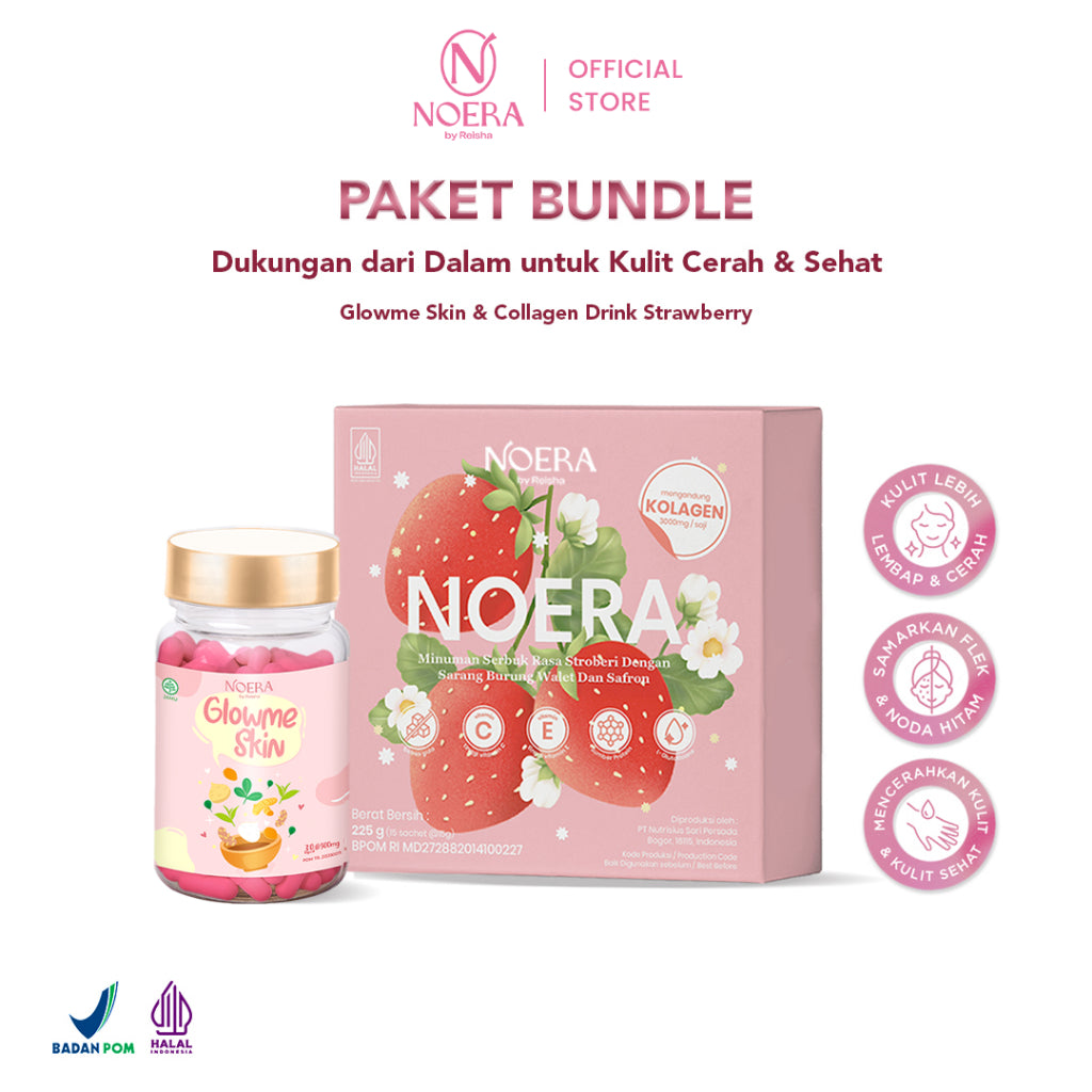 Noera Paket Collagen Drink & Glow Me Skin | Improved Formula
