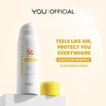 YOU Sunbrella Airy Outdoor Sunscreen Spray SPF50+ PA++++ Tabir Surya Mist Sweatproof and Waterproof [ Best Selling ]