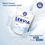 Lervia Sabun Mandi Cair Milk Refill 400 ml