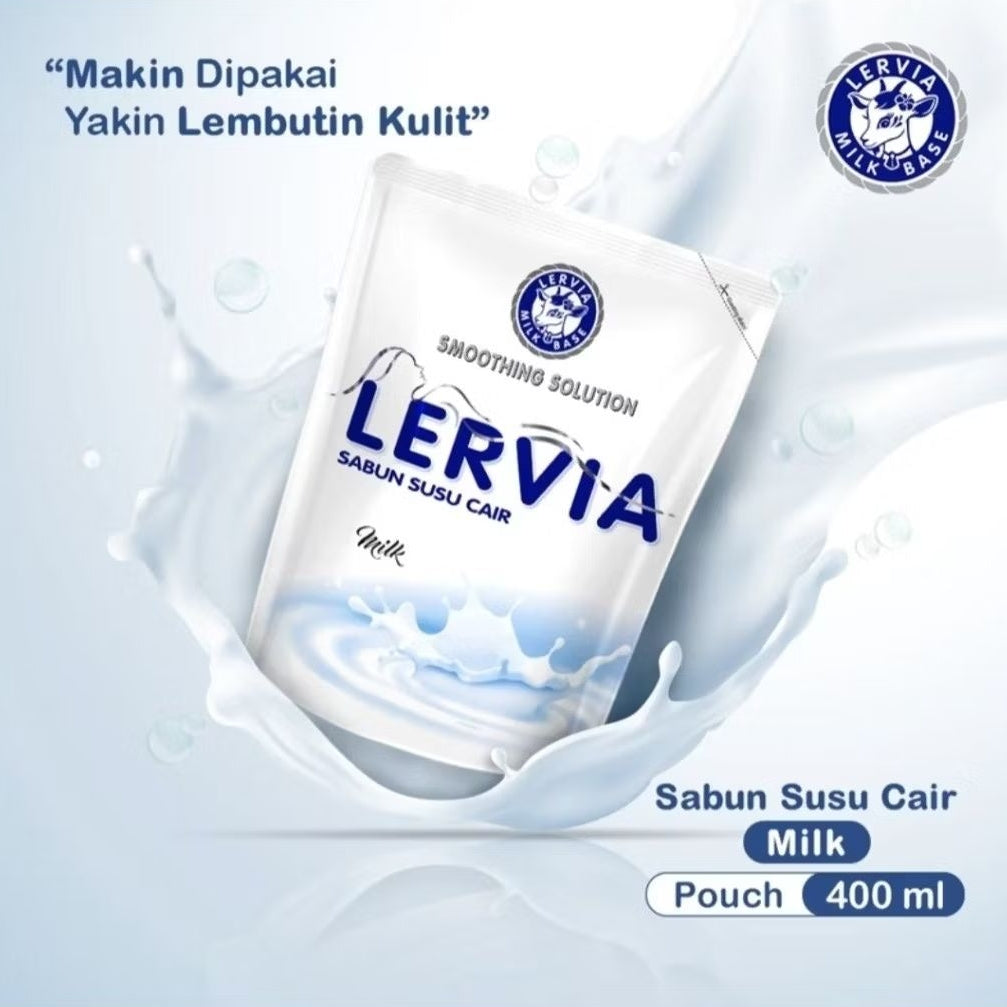 Lervia Sabun Mandi Cair Milk Refill 400 ml