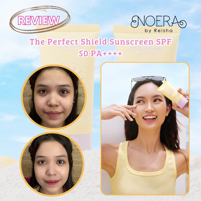 Noera The Perfect Shield Sunscreen Brightening SPF 50 PA++++ | Sunscreen Pelindung Matahari Bluelight Protection