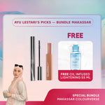 [AYU LESTARI'S PICKS: BUNDLE MAKASSAR] WARDAH SPECIAL COLOURVERSE — Glasting x EyeXpert The Volume Expert Mascara FREE Oil Infused Lightening 55 ml - Makeup