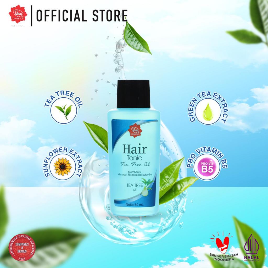 Viva Hair Tonic Anti Dandruff with Tea Tree Oil & Pro VIT B5 - 60 ml