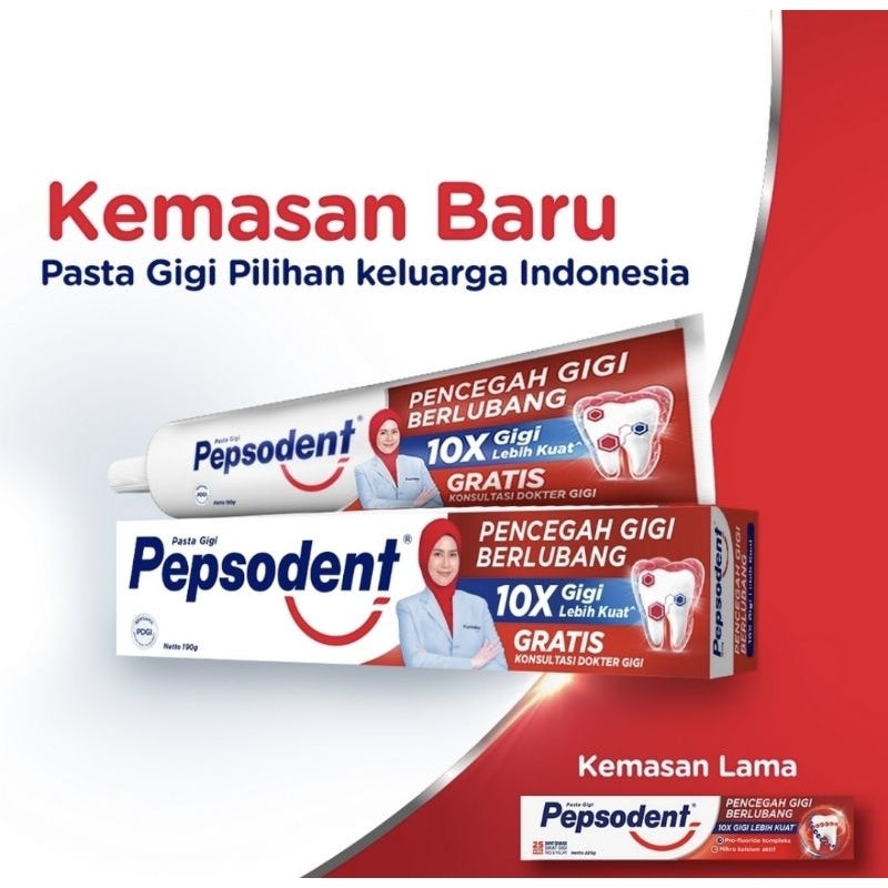 Pepsodent Pasta Gigi Pencegah Gigi Berlubang 225 g