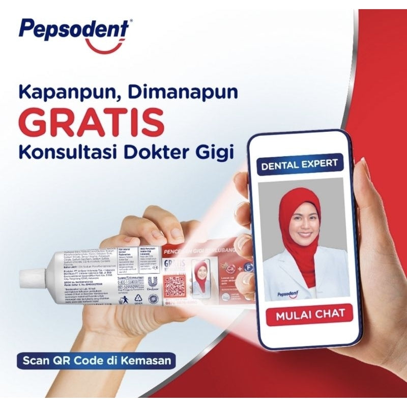 Pepsodent Pasta Gigi Pencegah Gigi Berlubang 225 g