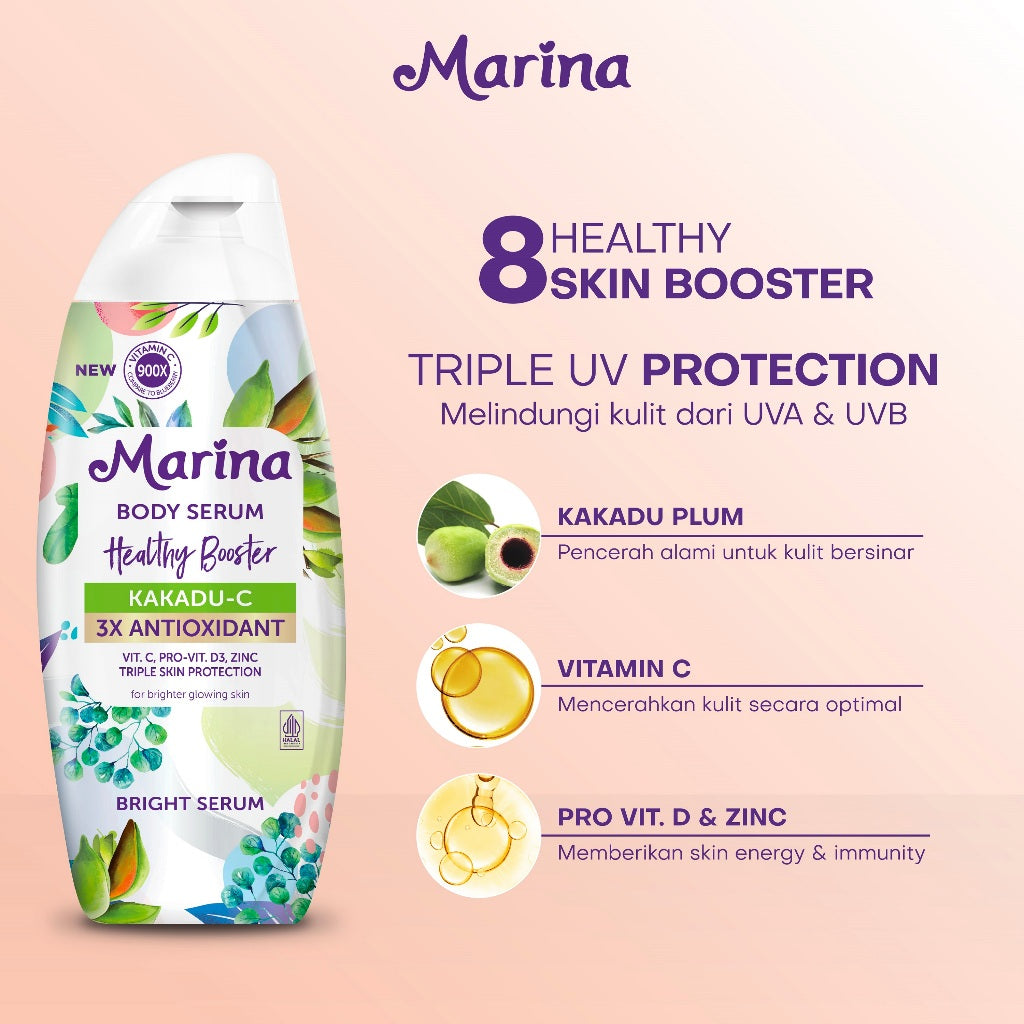 Marina Healthy Booster Bright Serum 185ml - Kakadu [1 pcs] - Exp : 05.2027
