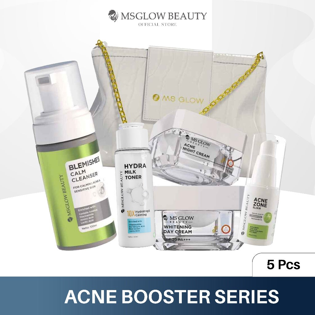 MS GLOW PAKET WAJAH  bonus produk & pouch