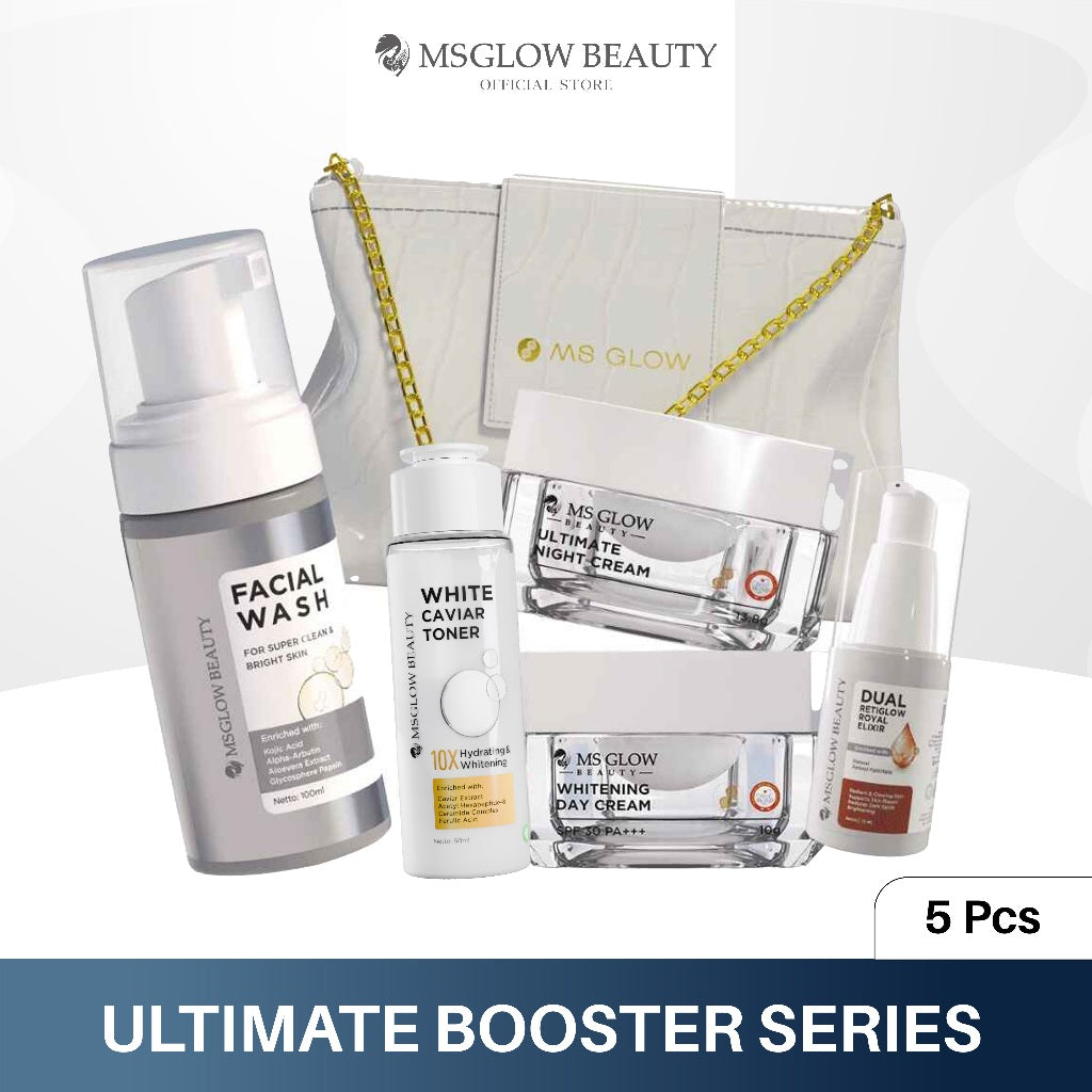 MS GLOW PAKET WAJAH  bonus produk & pouch