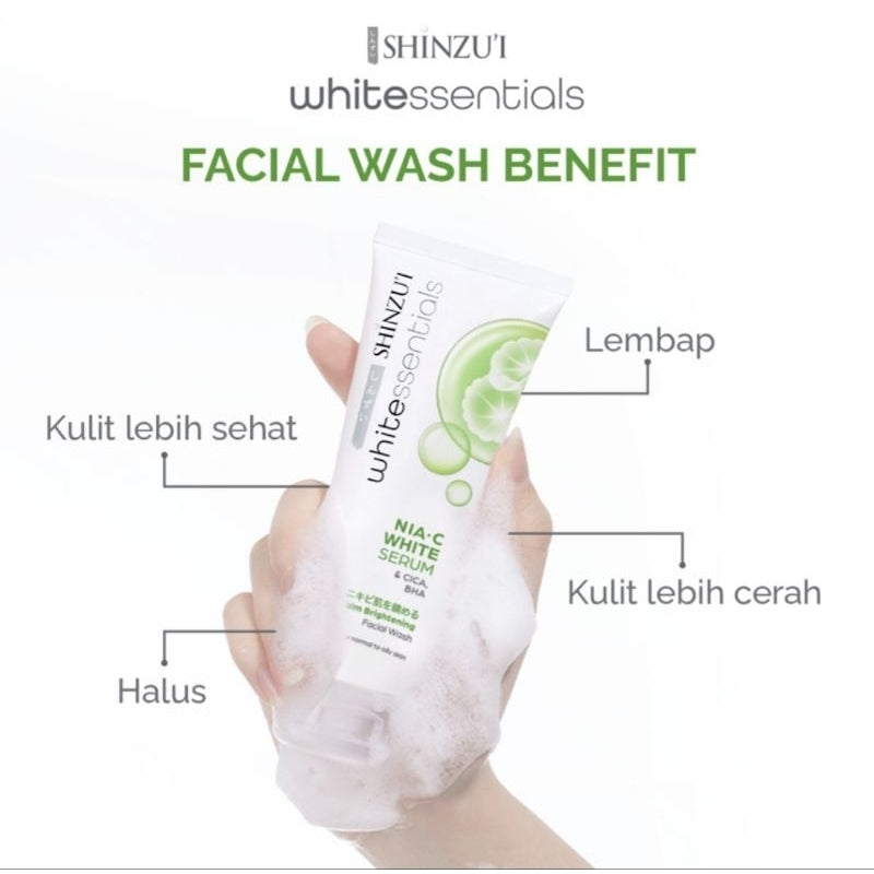 Shinzui Whitessentials Pembersih Wajah Anti Jerawat 80 + 20 ml