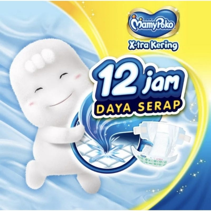 Mamy Poko X-tra Kering Popok Perekat Bayi S 24 pcs
