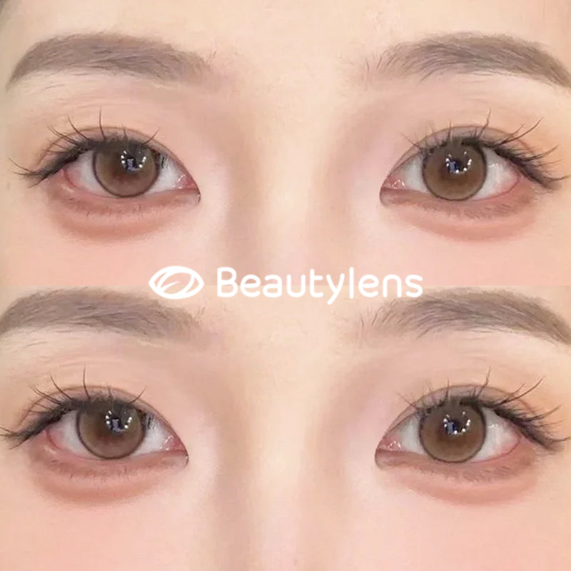 BEAUTYLENS Honeycomb Milk Tea 14.2 Softlens Lensa normal&minus [0.00~-8.00] douyin innocent brown