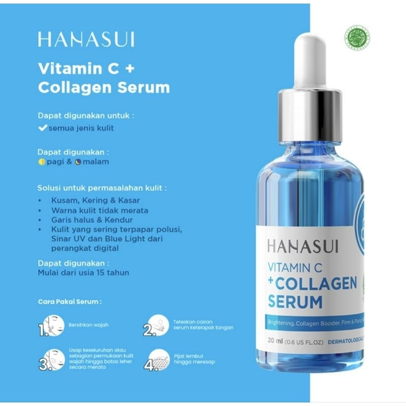 Hanasui Vit C + Collagen Serum Pengencang Wajah 20 ml