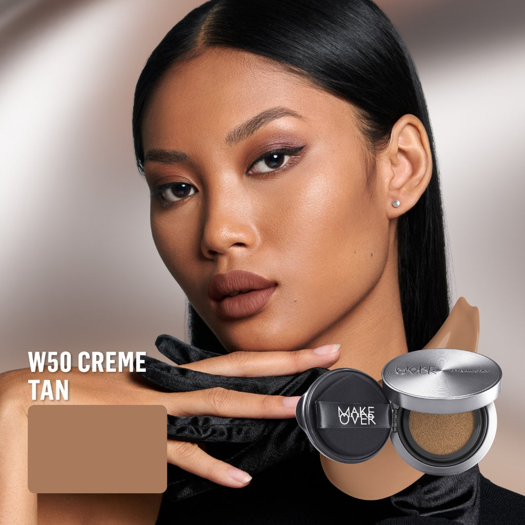 [SPECIAL 11.11] NEW! MAKE OVER Hydrastay Prismatic Glass Cushion - Glow Aqeela Sargio Cushion Plumpy Tahan Cuaca Panas Lembab Anti Crack Smudgeproof Tidak Cakey Tidak Crease High Coverage Tahan Banting Radiant Foundation Compact Makeup