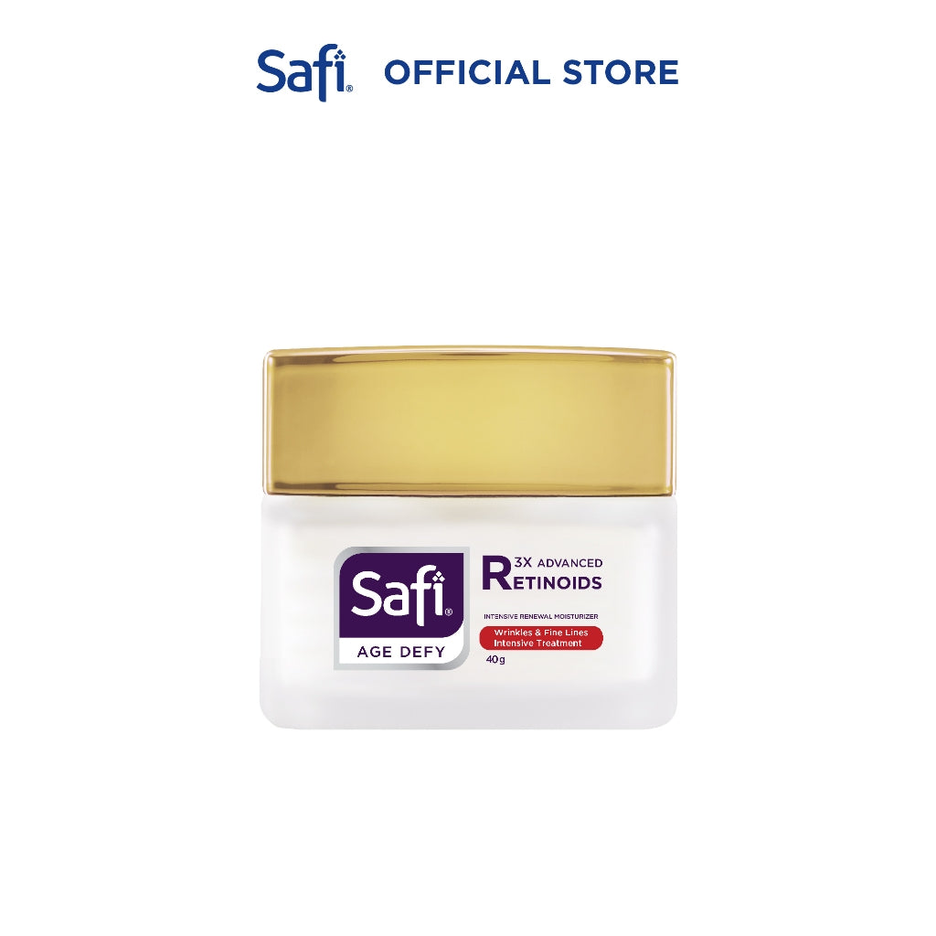 Safi Age Defy 3X Advanced Retinoid - Intense Renewal Moisturizer 40gr - Krim Wajah Anti Aging, Kulit Lembap, Kenyal | Better Than Retinol