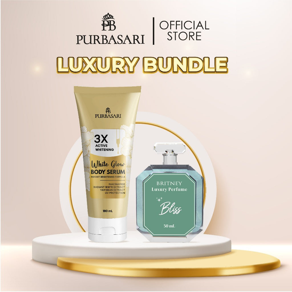 [Luxury Bundle] Purbasari Body Serum White Glow + Britney Luxury Parfume