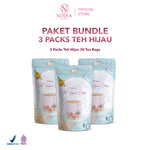 Noera Paket 3 Packs Teh Hijau | Green Tea | Teh Hijau 30 Tea Bags
