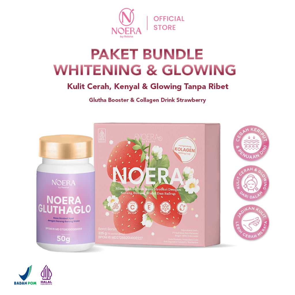Noera Paket Glutha Booster + Collagen Drink | Improved Formula