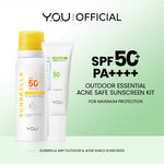 YOU Sunbrella Pro Acnecare Shield Sunscreen SPF 50+ PA++++ Acne Sunscreen Skincare  Collection Sunscreen Acne Prone Skin Melindungi dari Jerawat dan Sinar UV