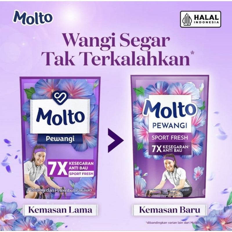 Molto Pelembut & Pewangi Pakaian Hijab Refill 765 ml